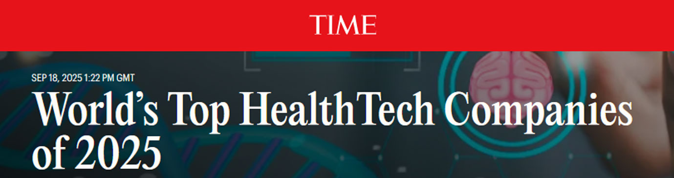 TIME, 18 September 2025: World's Top HealthTech Companies of 2025